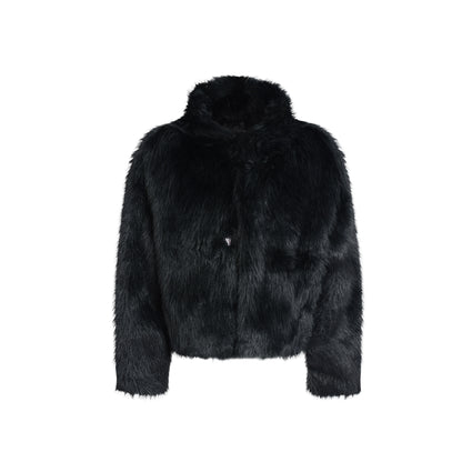 Cat Ear Hood Fake Fur Short Jacket WN10551