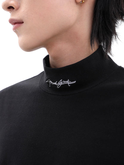 Half High-Neck Long Sleeve T-Shirt WN10316