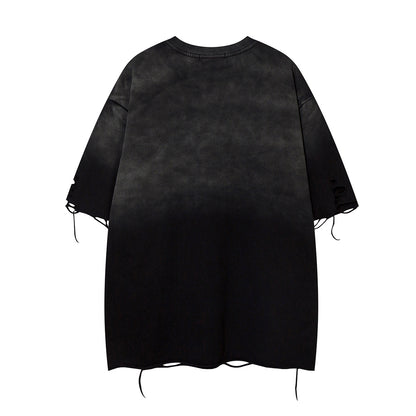 Washed Damage Short Sleeve T-Shirt WN16147