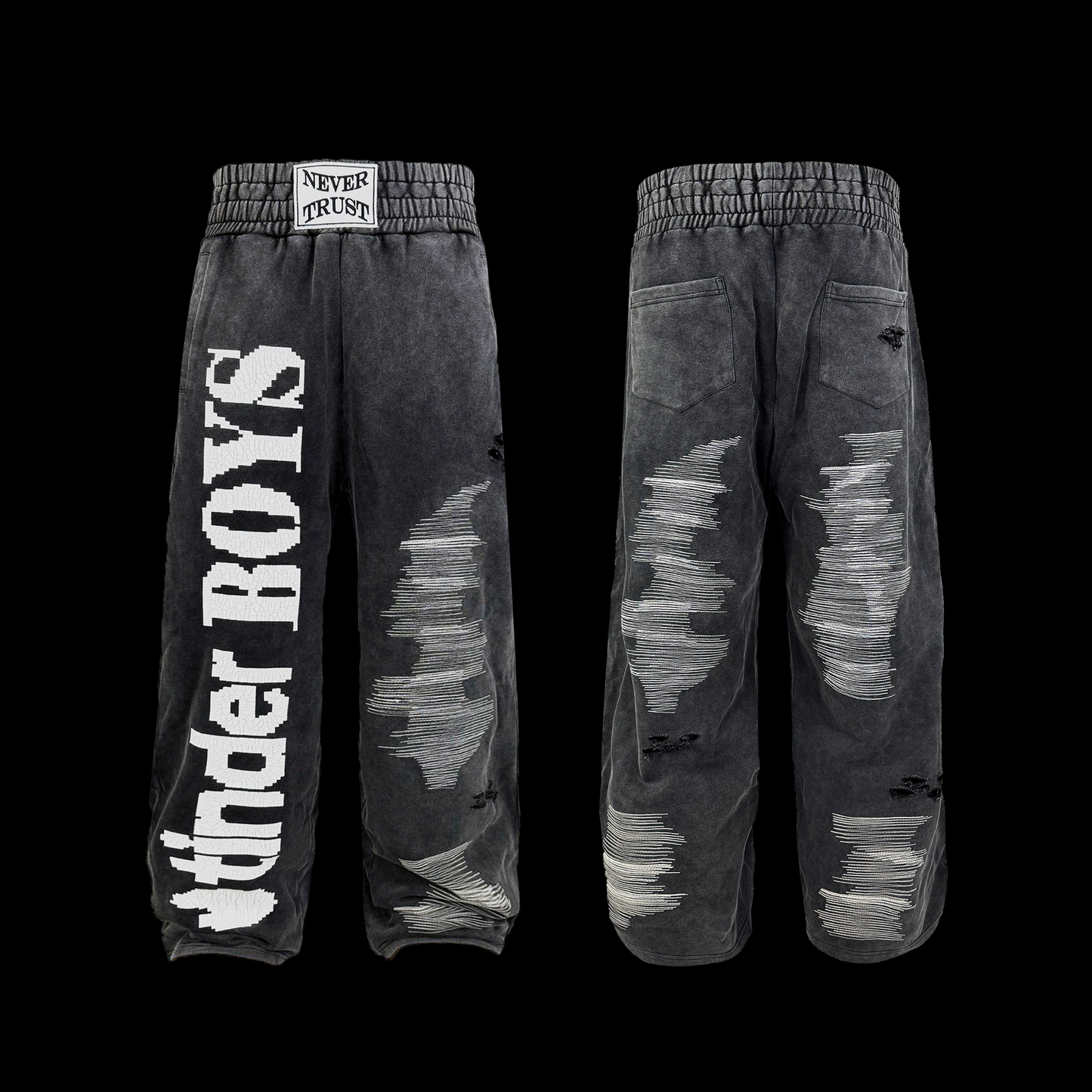 Heavyweight Washed Damage Sweatpants WN20955