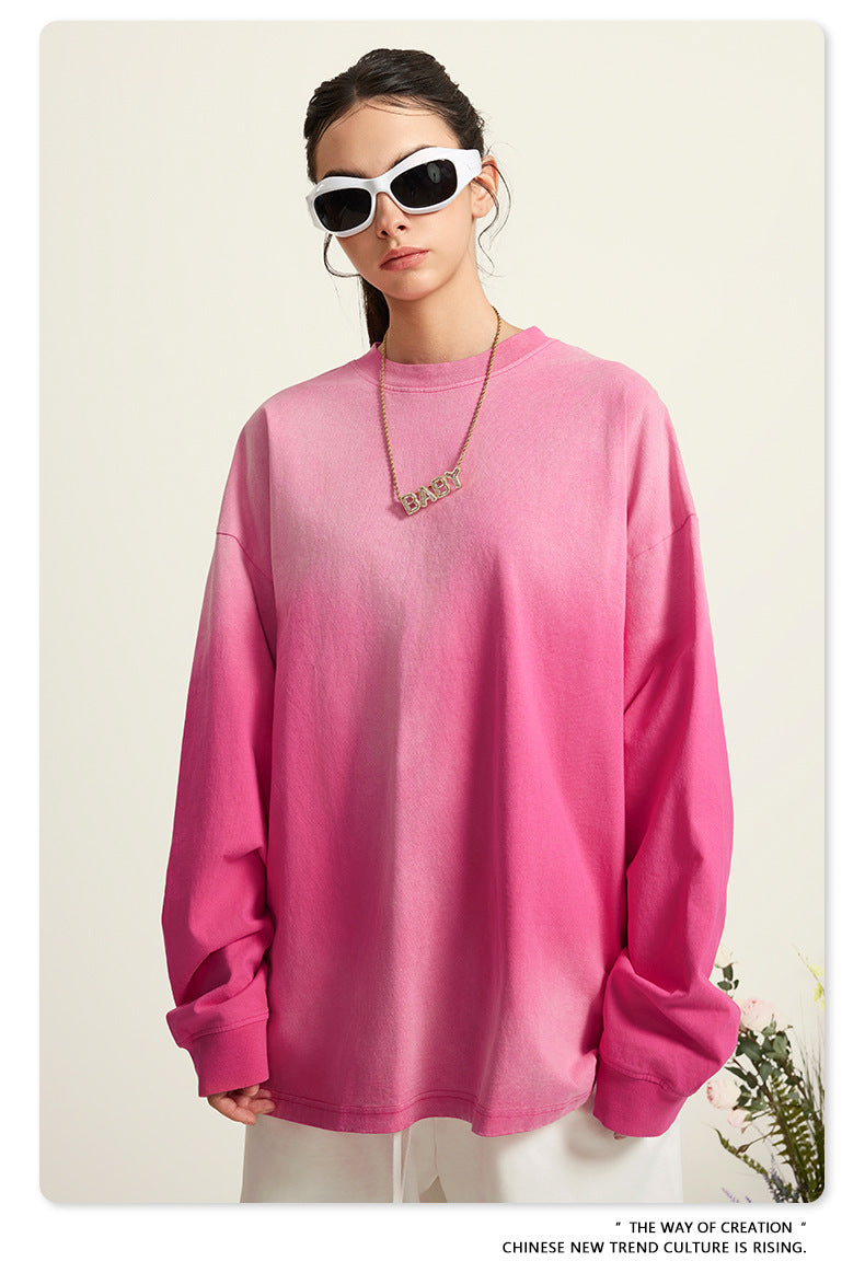 Oversize Washed Long-sleeve t-shirt WN6051