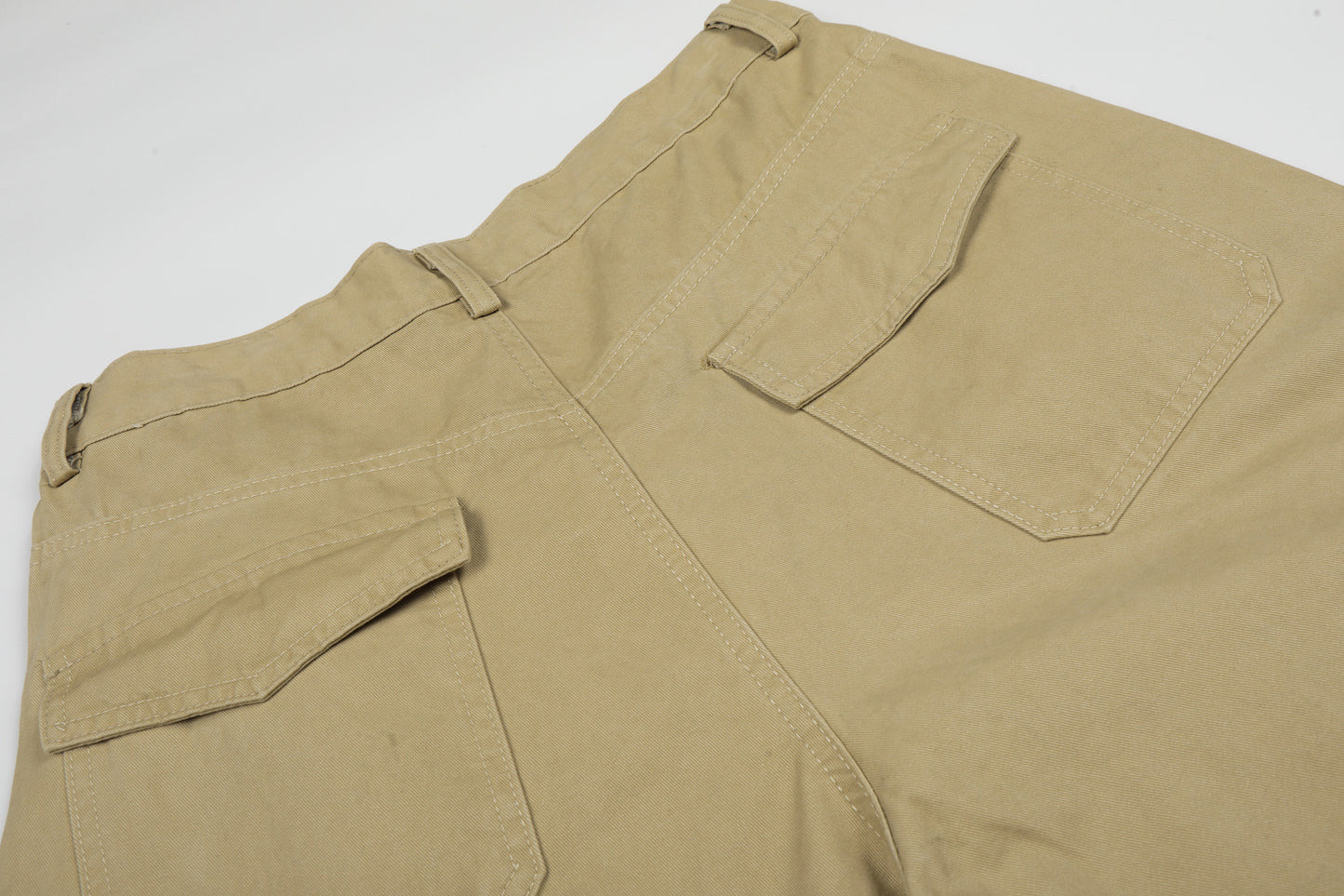 Washed Wide Leg Cargo Half Pants WN25647