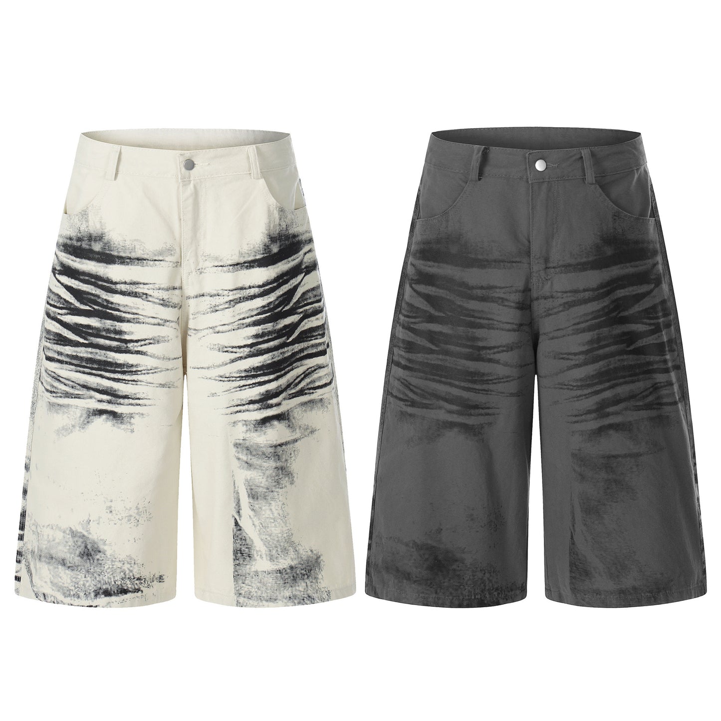 Brush Paint Cropped Pants WN25508