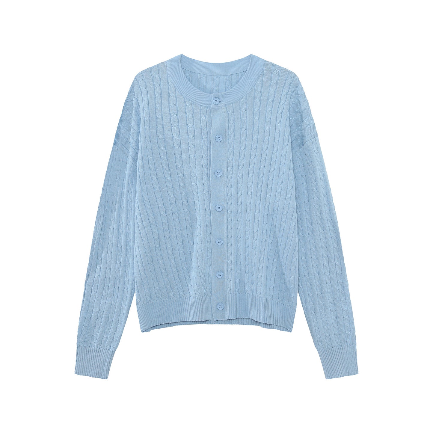 Cable Button Knit Cardigan WN24997