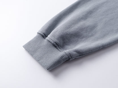 Heavyweight Wash Damage Zipper Hoodie WN25592