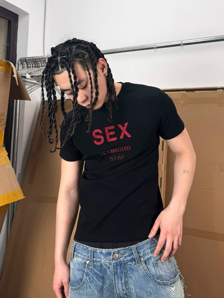 Graphic Letter Print Comfort Short Sleeve T-Shirt WN18093