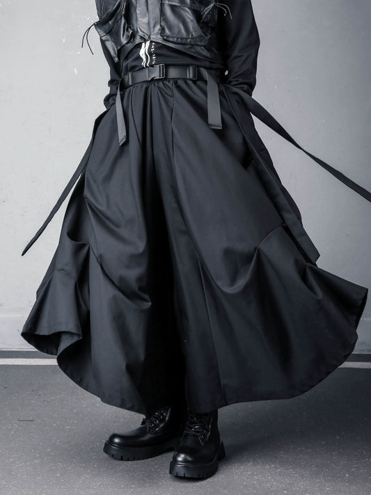 Pleats A-Line Wide Leg Pants WN22585