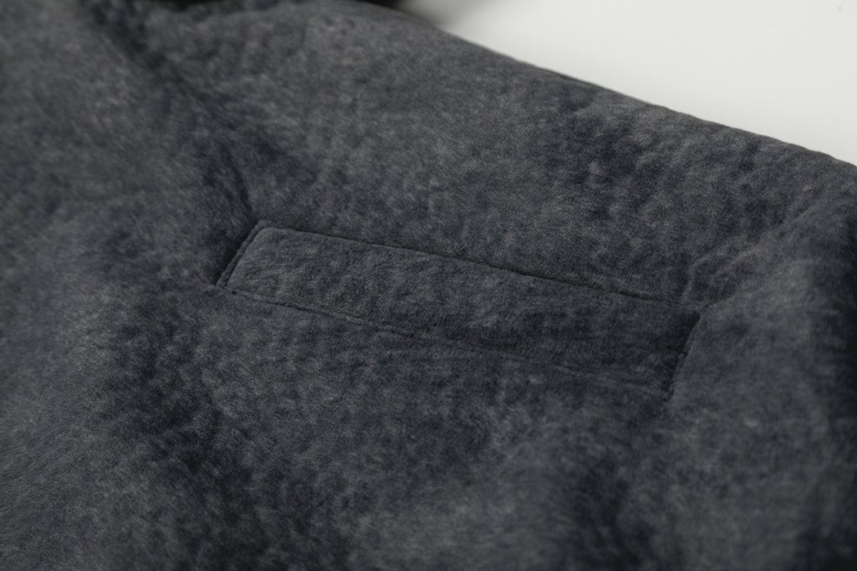 Deconstruction Fleece Lining Hooded Oversize Puffer Jacket WN27922