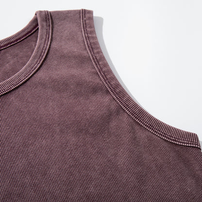 Washed Rib Tank Top WN25770