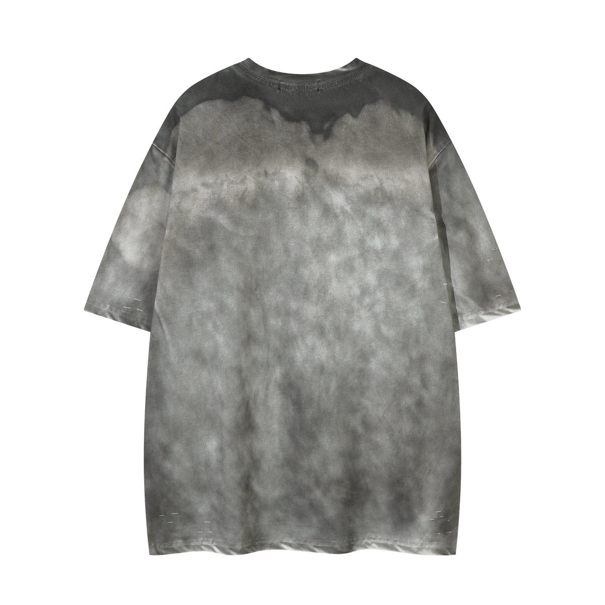 Washed Damage Graphic Print Short Sleeve T-Shirt WN26968