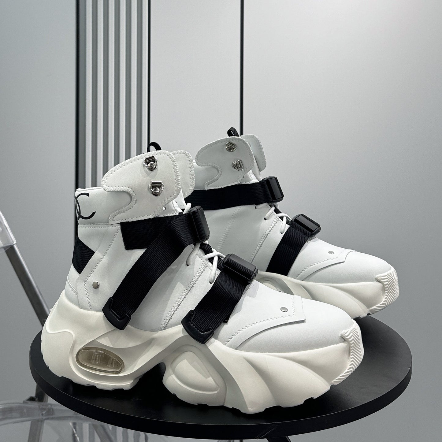 Strap Buckle Air Sole Sneaker Boots WN24706