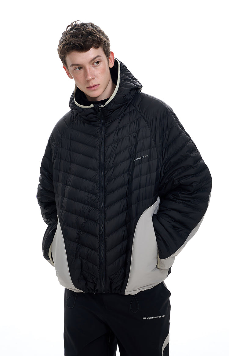 Hooded White Duck Down Jacket WN9765