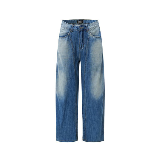 Washed  High-Street Denim Jeans WN12794