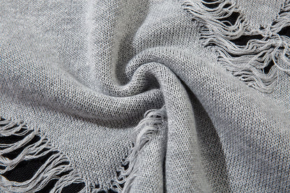 Tie-Dye Butterfly Design Knit Sweater WN11411