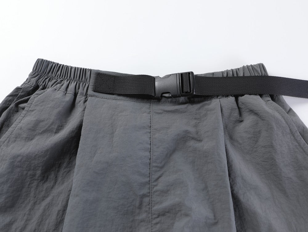 Utility 3D Pocket Wide Leg Cargo Half Pants WN27888