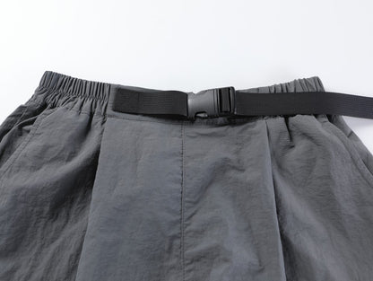Utility 3D Pocket Wide Leg Cargo Half Pants WN27888