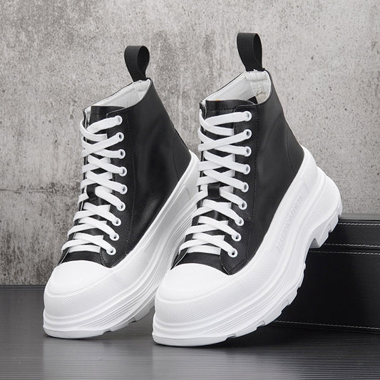 Lace Up Platform Thick Sole Short Boots WN24702