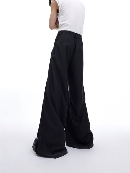 Double-Layer Design Wide Leg Trousers WN5317