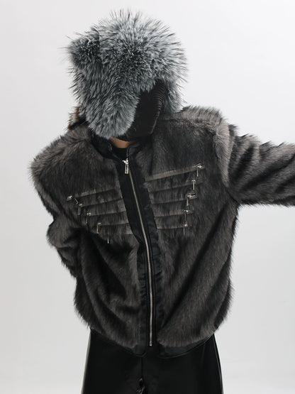 Fluffy Thickened Earflap Fake Fur Hat WN18702