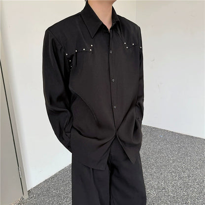 Studs Design Long Sleeve Shirt WN19299