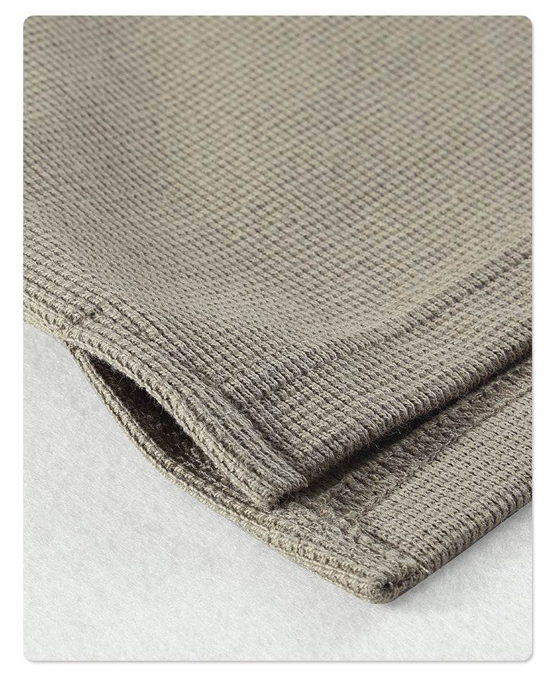 Oversize Waffle Polo Shirt & Waffle Shorts Setup WN6636