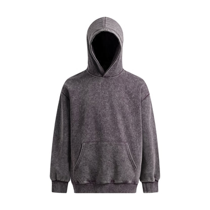 Wax Dye Fleece Lining Pullover Hoodie WN11476