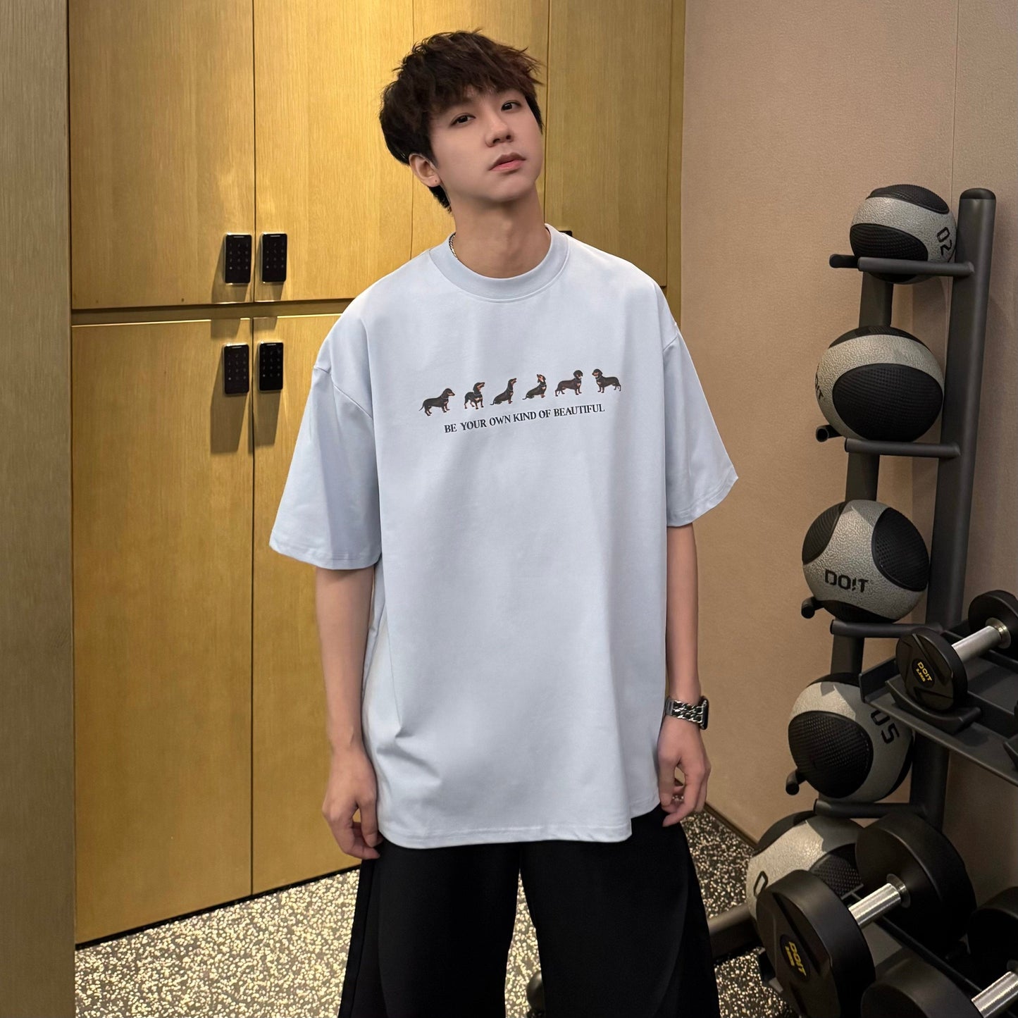 Graphic Letter Print Short Sleeve T-Shirt WN25369
