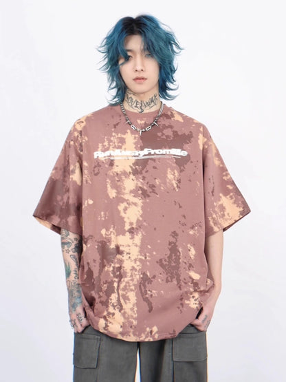 Tie Dye Oversize Short Sleeve T-shirt WN6533