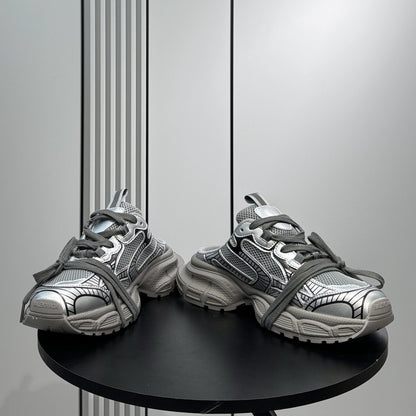 Metallic Panel Rope Lace Slip-On Shoes WN24630