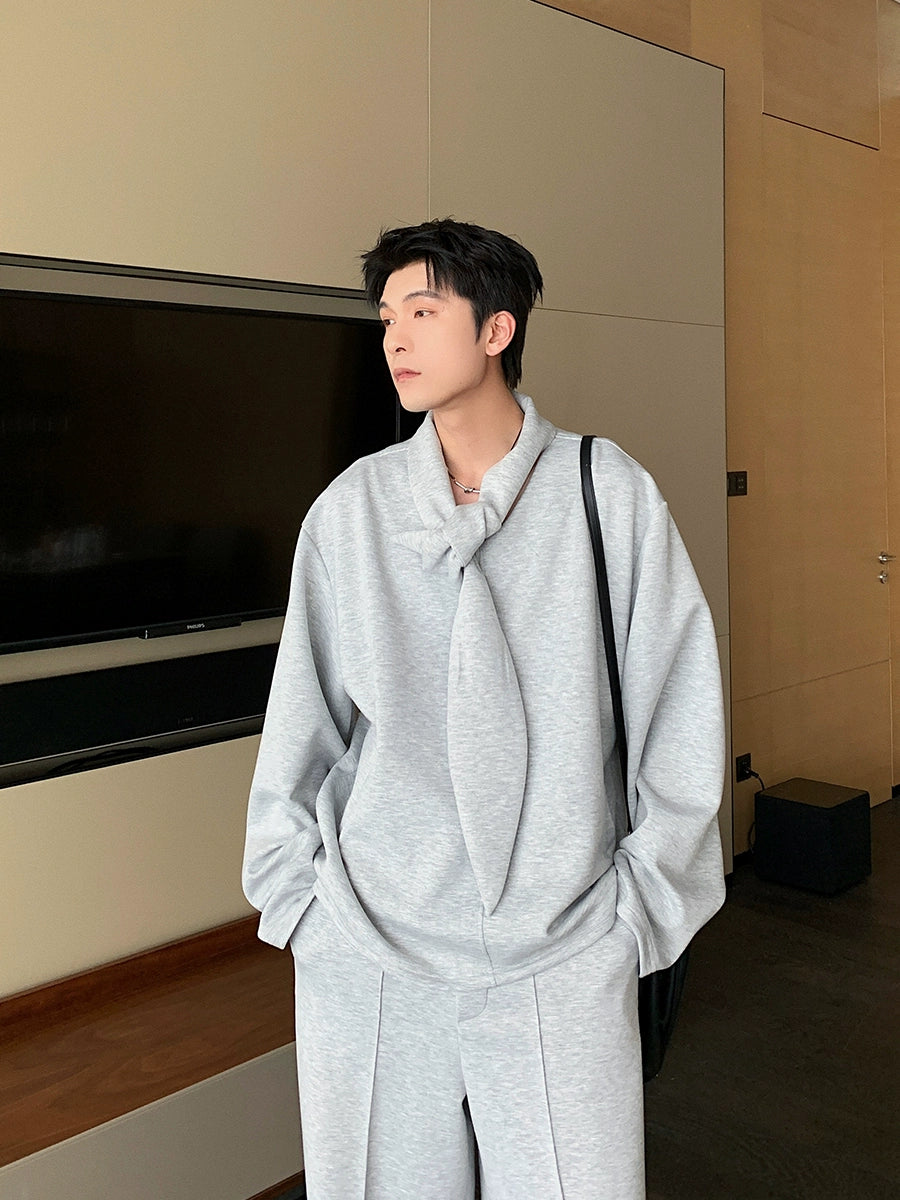 V-Neck Long Sleeve T-Shirt & Sporty Pants Setup WN20405