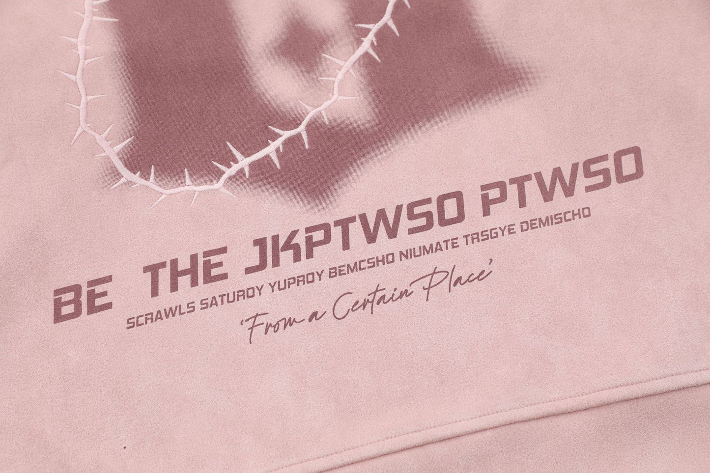 Letter Embroidery Suede Print Sweatshirt WN12697