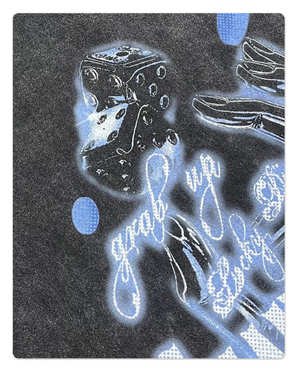 Washed Wax Dye Graphic Print Tank Top WN16260