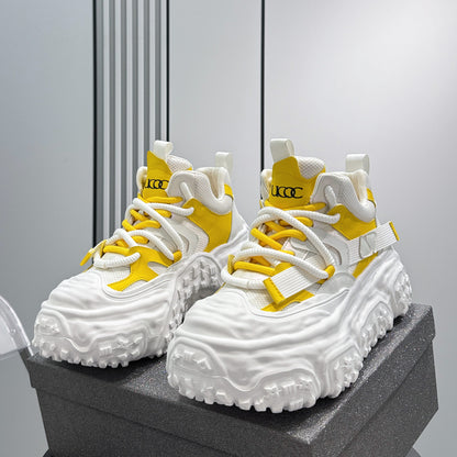 Strap Mesh Platform Chunky Sole Sneakers WN24659