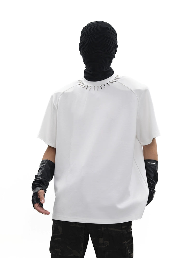 Studs Design Short Sleeve T-Shirt WN18709