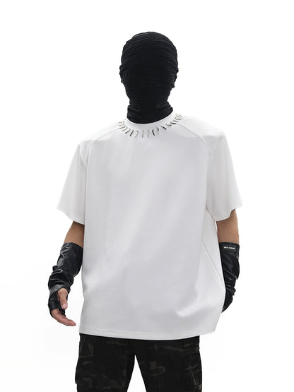 Studs Design Short Sleeve T-Shirt WN18709