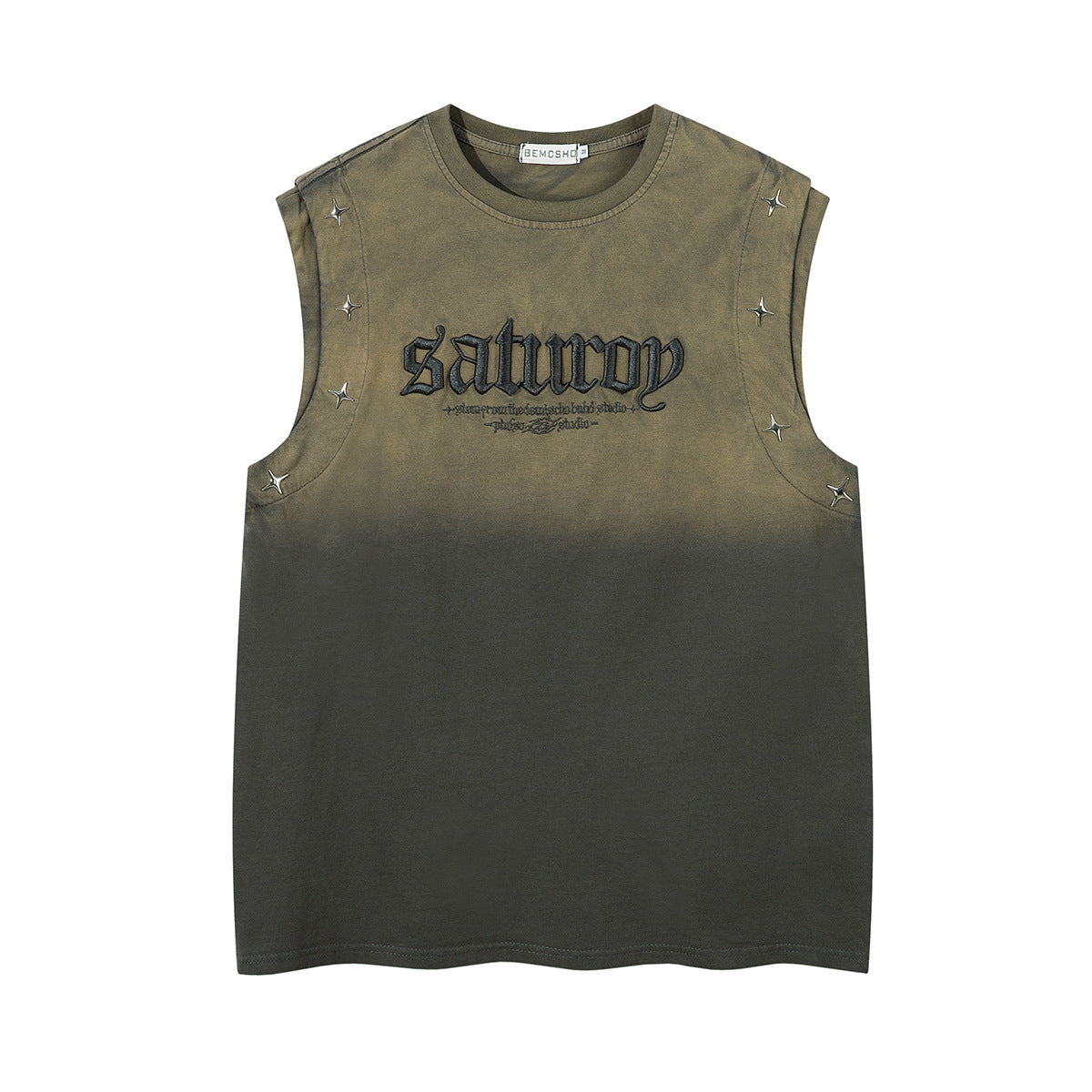 Gradient Star Studs Tank Top WN25541