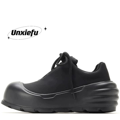 Black Samurai Image Chunky Sole Dad Sneakers WN20789