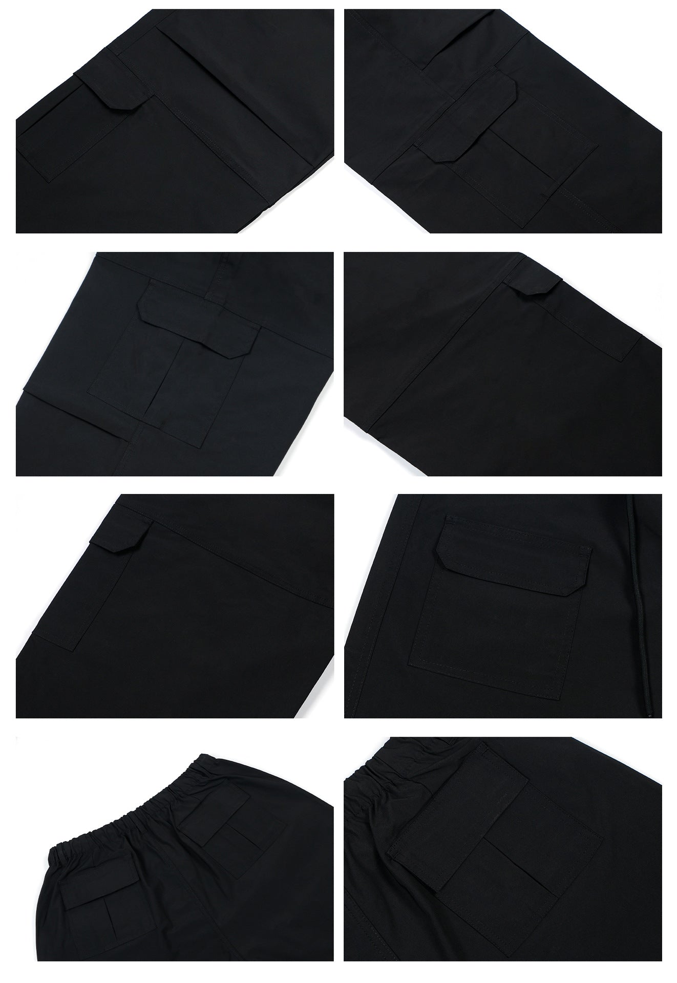 Multi Pocket Panel Wide Leg Cargo Pants WN26194