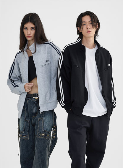 Side Stripes Sporty Truck Jacket WN8630