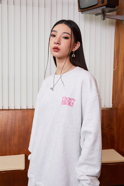 Logo Round Neck Pullover Sweatshirt WN10109