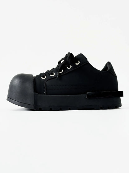 Chunky Plain Leahter Sneakers WN19117