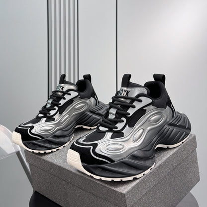 Metallic Panel Chunky Sole Sneakers WN24725