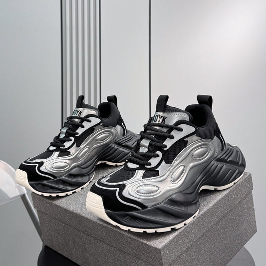 Metallic Panel Chunky Sole Sneakers WN24725