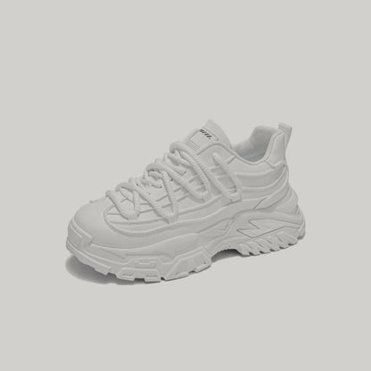 Layered Sole Chunky Lace-Up Sneakers WN23453