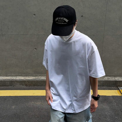 Cotton Basic Oversize Short Sleeve T-Shirt WN24365
