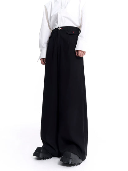 Oversize Short Tailored Jacket & Straight Wide-leg Trousers Setup WN8125