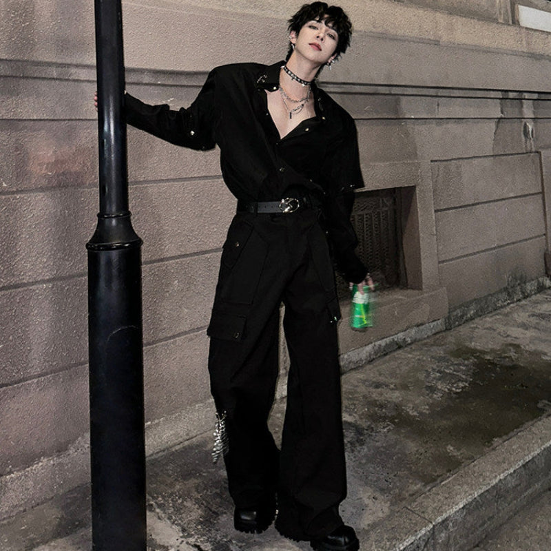 Wide Leg Cargo Pants WN25115