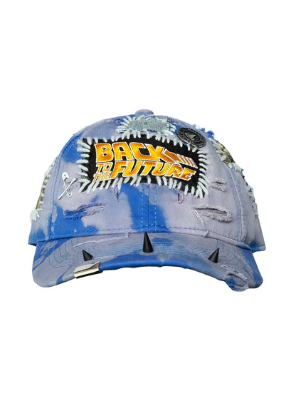 Patch Tie-Dye Embroidery Rivet Curved-Brim Cap WN21124