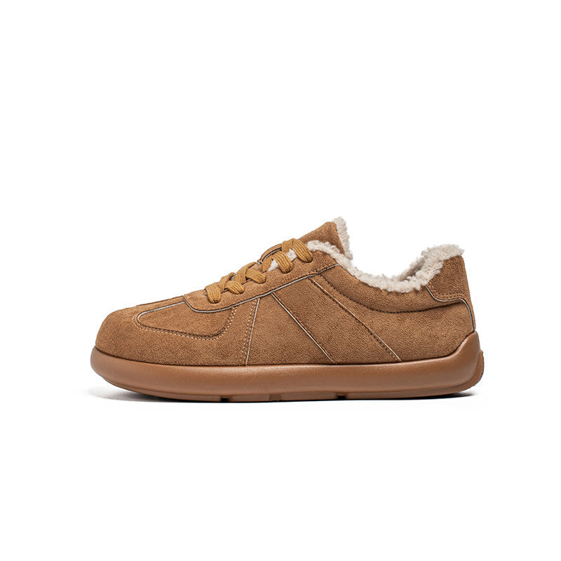 Fleece Lining Lace-Up Sneakers WN23523