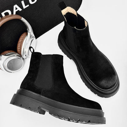Suede Side Gore Thick Sole Short Boots WN24506